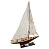 Image 2 : Vintage Wooden Model Sailboat