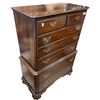 Image 2 : Vintage Ethan Allan Seven Drawer Highboy Dresser on Wheels