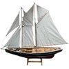 Image 2 : Beautiful Vintage Wooden Bluenose Large Tall Model