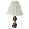 Image 2 : Pair of Vintage Heavy Brass Table Lamps
