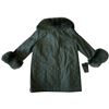 Image 2 : Vintage Green Coat With Fur Collar & Cuffs