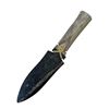 Image 2 : Vintage Inuit Hand Carved Knife With Bone Handle Signed