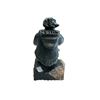 Image 2 : Vintage Inuit Hand Carved Soapstone Fisherman Figurine
