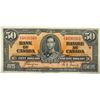 Image 1 : 1937 Coyne  Canadian 50 Dollar Bill