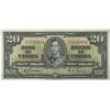 Image 1 : 1937 Gordon Canadian 20 Dollar Bank Note