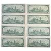 Image 2 : 8x Vintage Canadian $1 Bills 1967
