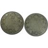 Image 1 : 2 Antique Canadian Silver Quarters : 1929 & 1933