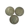 Image 2 : 3 Antique Canadian Silver Quarters : 1946, 1947, & 1947 Maple Leaf