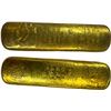 Image 1 : 2 Gold tone Paper Engraved Weights