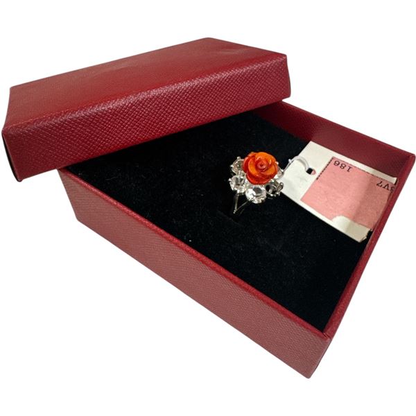 Asian Coral Center Ring