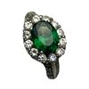 Image 2 : Stamped .925 Silver Ring With Stones