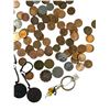 Image 3 : Assorted World Coins, Needle Point Coin Purse, Assorted Key Rings