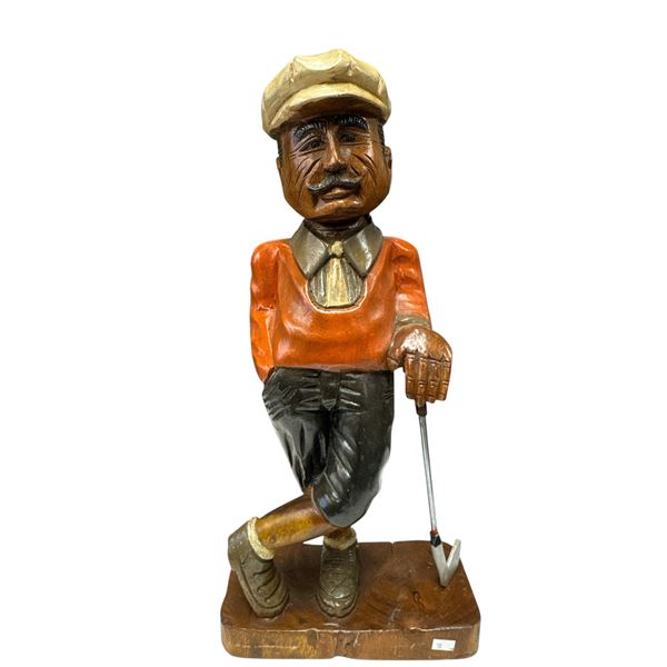 Vintage Golf Player Statue (Golf Club Needs To Be Glued Back On)