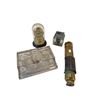 Image 2 : Vintage Variety Lot: Ink Wells, Monoscope (Needs Repair) & Anniversary Clock