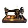 Image 2 : Beautiful Vintage Singer Ornately Coloured Sewing Machine