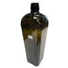 Image 2 : Antique Hand Blown Dark Green Square Bottom Bottle