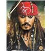 Image 1 : Johnny Depp Autographed Pirates Of The Caribbean Picture With COA