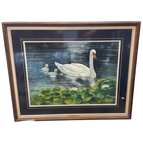 Vintage Framed Original Painting By Colin Foo Titled "Evening Light"
