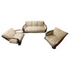 Image 1 : Beautiful 3pc Antique Sold Oak Sofa Set Stuffed With Horse Hair