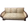 Image 2 : Beautiful 3pc Antique Sold Oak Sofa Set Stuffed With Horse Hair