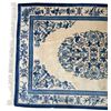 Image 2 : Vintage Blue And White Asian Floral Area Rug