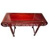 Image 2 : Beautiful Vintage Rose Wood Hall Table With Dragon Depictions