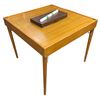 Image 1 : Vintage 4 Drawer Wooden Games Table With Folding Legs & Mahjong Pieces