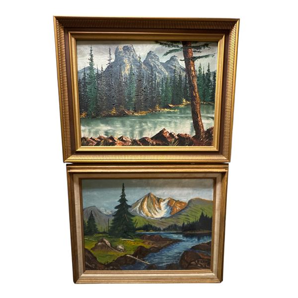 2 Framed Original Oil on Canvas Artworks