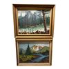 Image 1 : 2 Framed Original Oil on Canvas Artworks