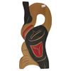 Image 2 : Pair of Handmade 2009 First Nations Steve Charlie Blue Heron Carvings/Wall Plaques