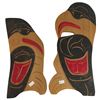 Image 1 : Pair of Handmade 2009 First Nations Steve Charlie Raven Carvings/Wall Plaques