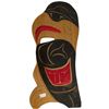 Image 2 : Pair of Handmade 2009 First Nations Steve Charlie Raven Carvings/Wall Plaques