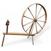 Image 1 : Vintage Wooden Large Sewer's Spinning Wheel