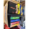 Image 8 : Vintage Variety Lot; Projector screen, Games, Phot Enlarger; Video Tapes and More
