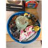 Image 2 : Vintage Variety Lot; Coke A Cola, Chalk Art, Miniature brass Furniture, Players Tobacco Tin and More