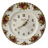 Image 1 : Vintage Royal Albert Quartz Porcelain Plate Wall Clock