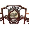 Image 3 : Beautiful Vintage Sofa w Carved Rosewood With Stone Inlays
