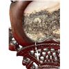 Image 8 : Beautiful Vintage Sofa w Carved Rosewood With Stone Inlays