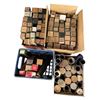Image 1 : Assorted Antique Piano Roll Scrolls and Edison Tubes
