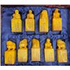 Image 2 : 9pc Yellow Stone Sealed Stamps