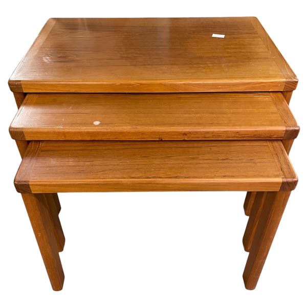 Vintage 3 Piece Teak Nesting Tables