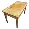 Image 2 : Early 19th Century European Tapered legged Farm Table With Leaf 
