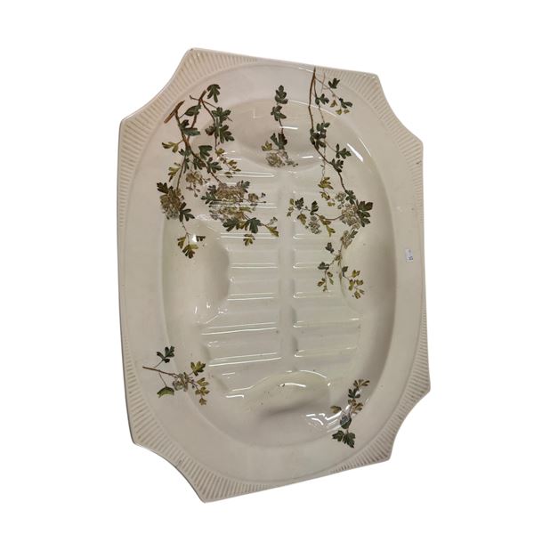 Vintage Floral Pattern Charm Turkey Platter