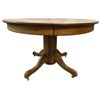 Image 1 : Antique Oak Round Table on Castors