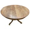 Image 2 : Antique Oak Round Table on Castors