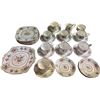 Image 1 : 30 Pieces of Vintage Royal Albert Petit Point Chinaware: Plates, Teacups, Saucers, Cream and Sugar