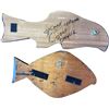 Image 2 : Two Vintage Handmade Artist Signed First Nations Fish Wall Plaques