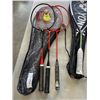 Image 3 : DUNLOP TEMPO SERIES SQUASH RACQUET AND WILSON BADMINTON SET