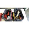 Image 2 : 2 TOOLS BAGS, 2 TOOLS BATTERIES WITH CHARGER AND RIDGID DRILL