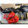 Image 2 : ASSORTED WEIGHTS, LIFTING BELTS AND SPARRING GLOVES